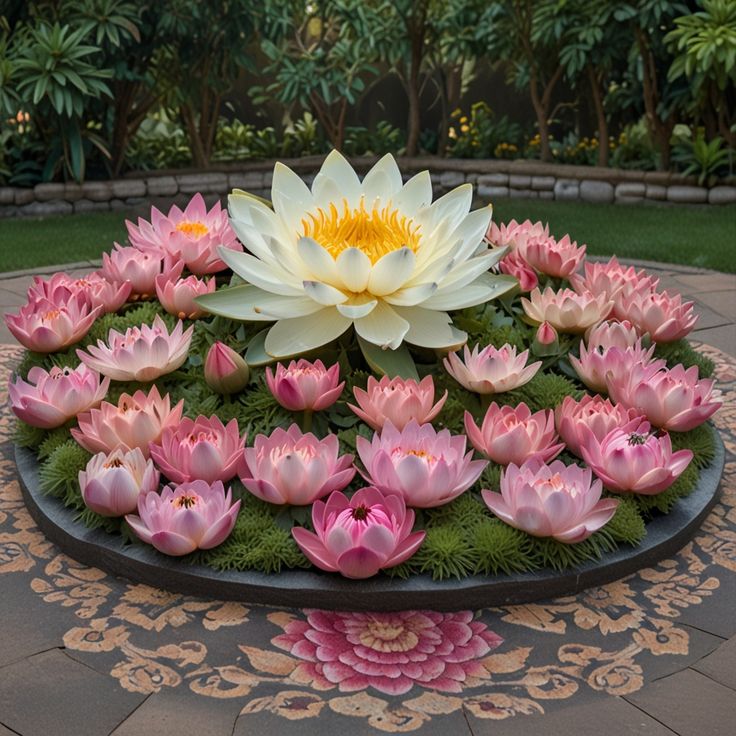 festival floral display